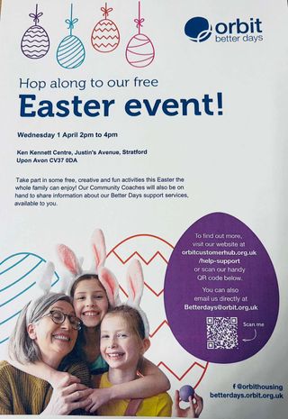 Orbit Better Days Easter event flyer